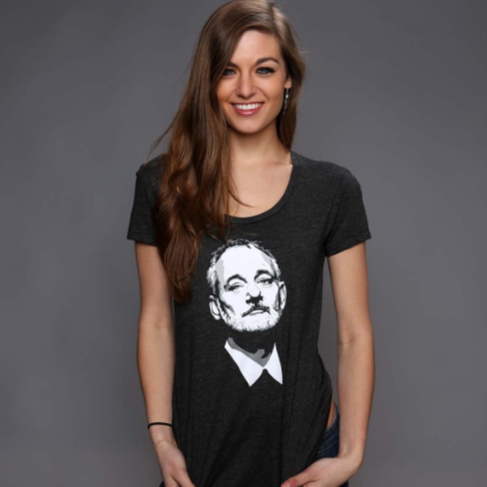 Bill F*cking Murray Chive Tee in grey